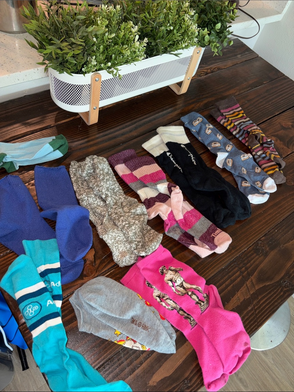 Mixed Womens Crew Socks Pack - Pink, Black, Blue, Gray & More